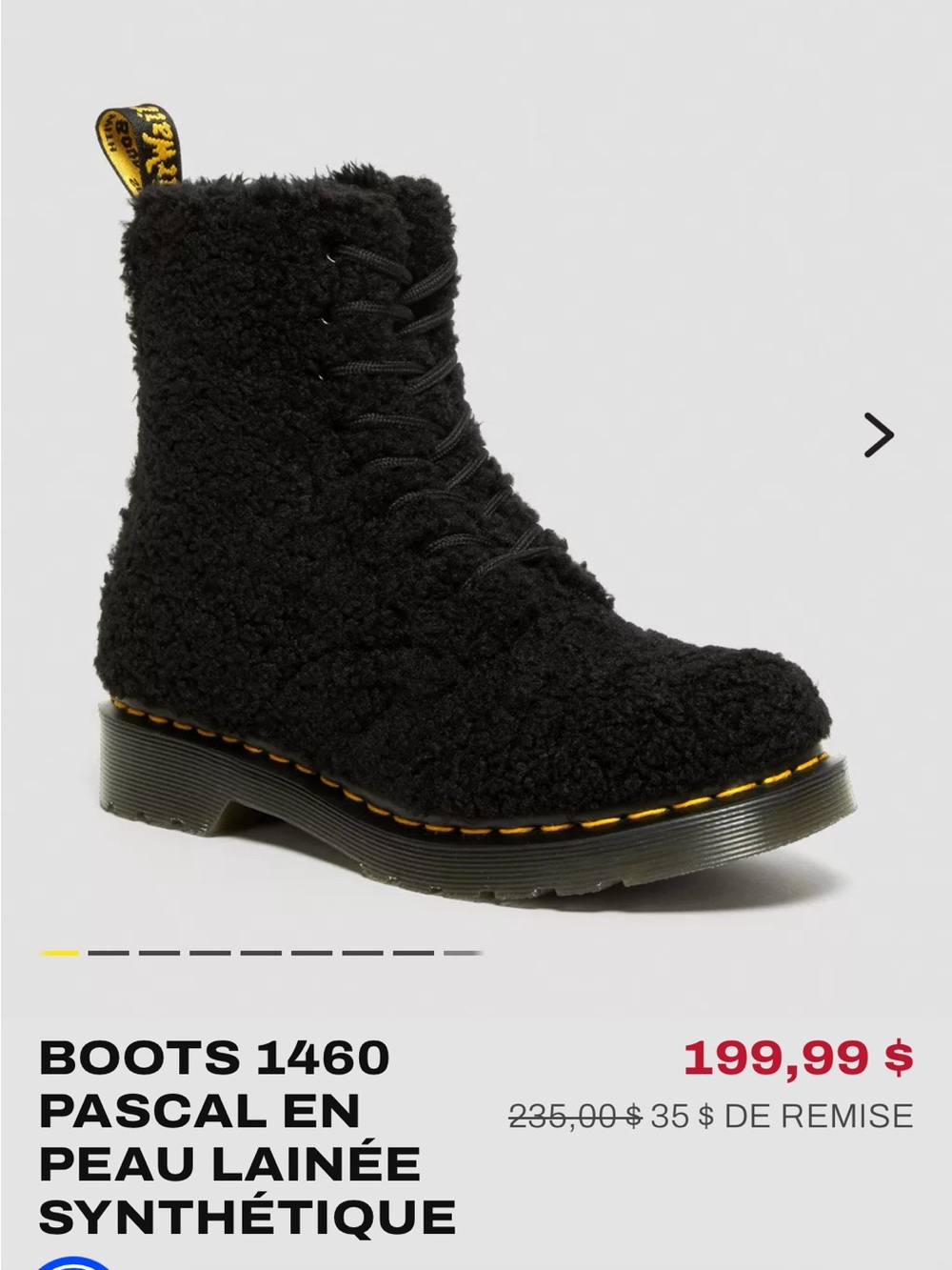 BRAND NEW Dr Martens 1460 Pascal faux shearling Boots - Picture 10 of 10